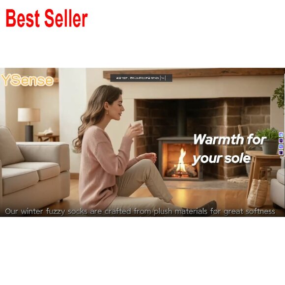 Fuzzy Fluffy Slipper Socks Cozy Warm Plush Winter Home Sleeping Wear - Picture 8 of 8